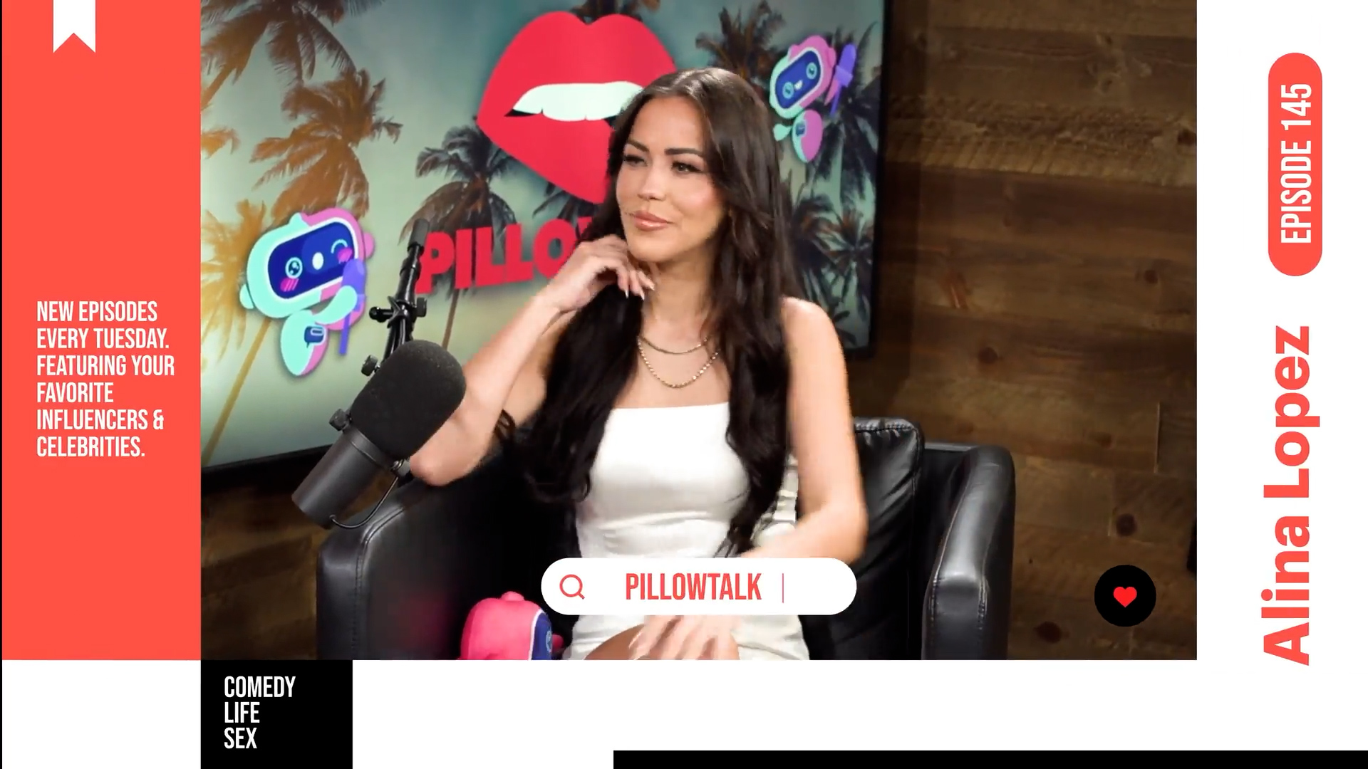 Il podcast Pillow Talk di Ryan Pownall presenta l'invitata Alina Lopez.