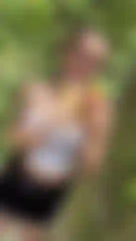 I WET MY BODY AND MY BIG TITS IN A PUBLIC FOREST