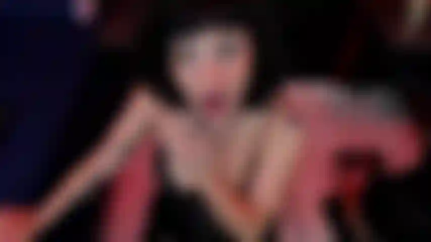 On his knees, obedient, drowning with your cock