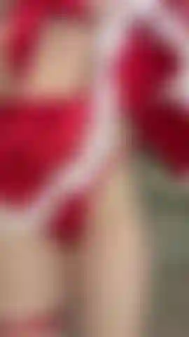 Sexy Miss Santa takes off her panties and...