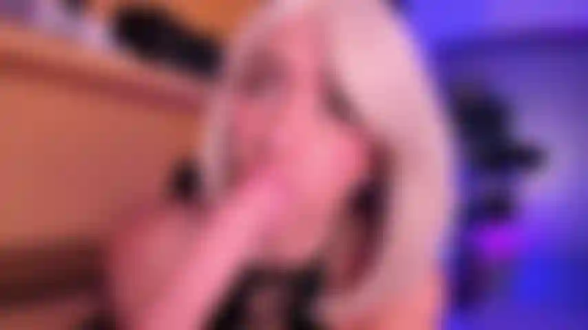 Blonde Bombshell Gives You the Sloppiest, Wettest Blowjob Ever