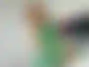 Vestito verde sensuale.