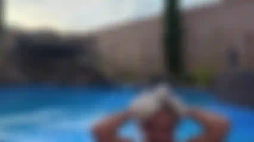 Come swimming with me in my leopard micro bikini. I fuck and suck my BWC dildo in my pool. A  sexy night swim with fucking and sucking. My huge titties all wet in the water.