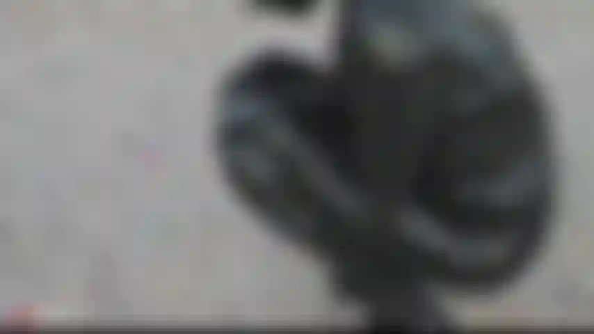 Un'aliena di gomma nel deserto.