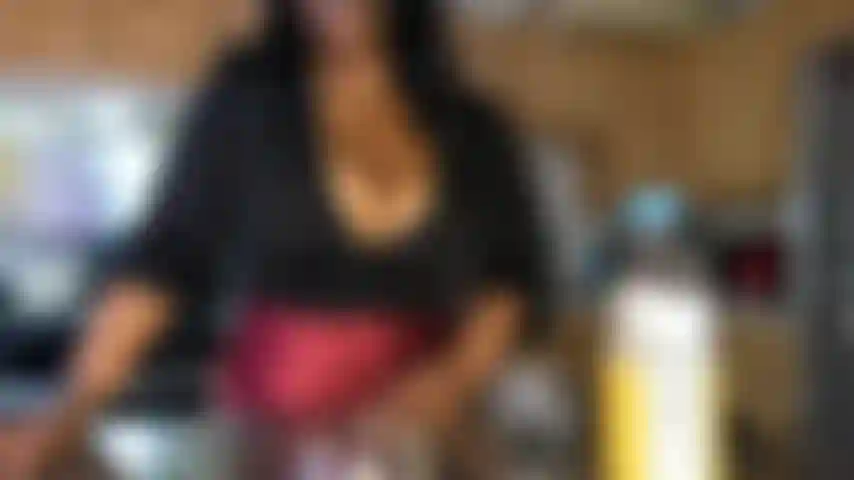 Hey there, naughty boyimagine stumbling into my house and finding me all alone in my tight top, my big, juicy ebony tits spilling out just for you. I am your friend's hot stepmom. As your busty stepmom next door, I'm feeling extra playful today, so I'm going to make you stare at my cleavage while I tease you into pulling out that hard cock and stroking it just how I say. Watch me caress these curves, whispering dirty instructions that make your balls ache for release. Are you ready to jerk off to my seductive commands and explode like never before?