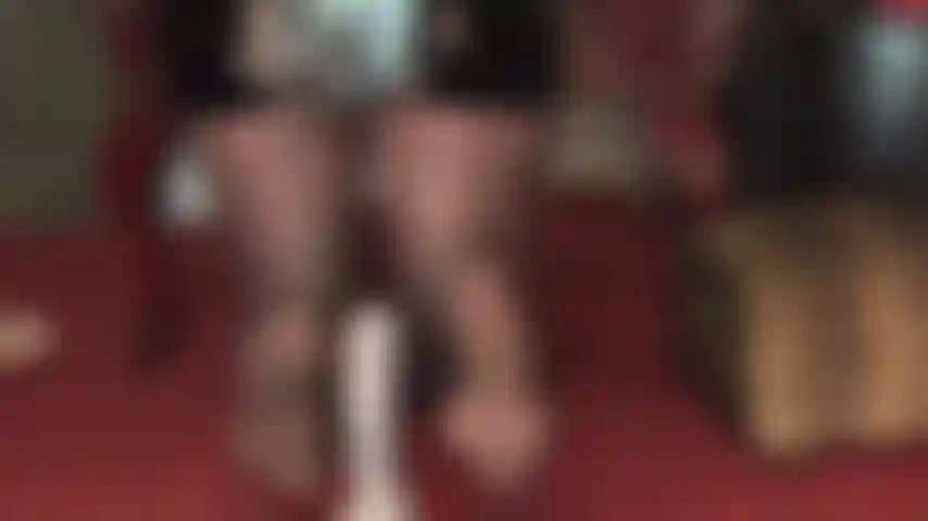 Riesci a sopportare 30 minuti di piedi di collant setosi che stuzzicano il cazzo del tuo schiavo in un footjob al contrario?