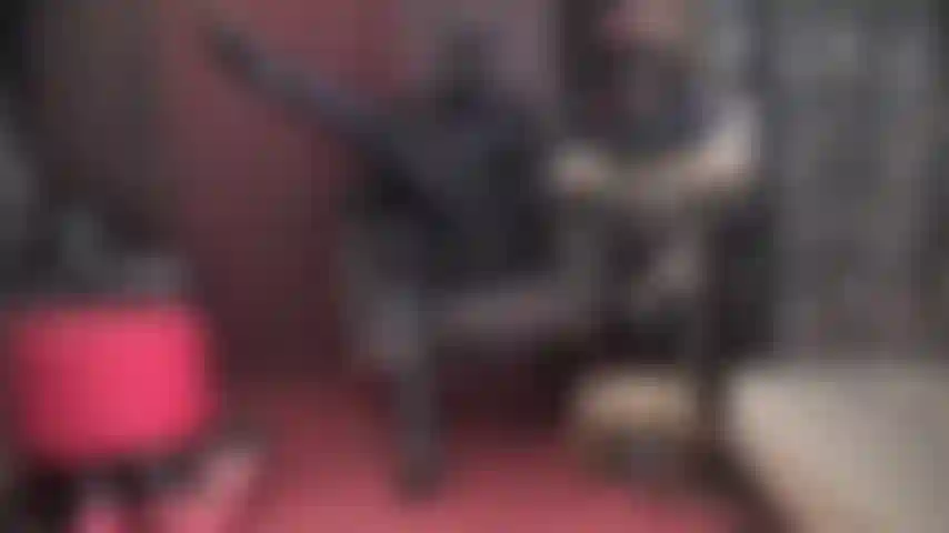 Hot black spandex catsuit and hood has your slave cock excited for worship and a whipping.