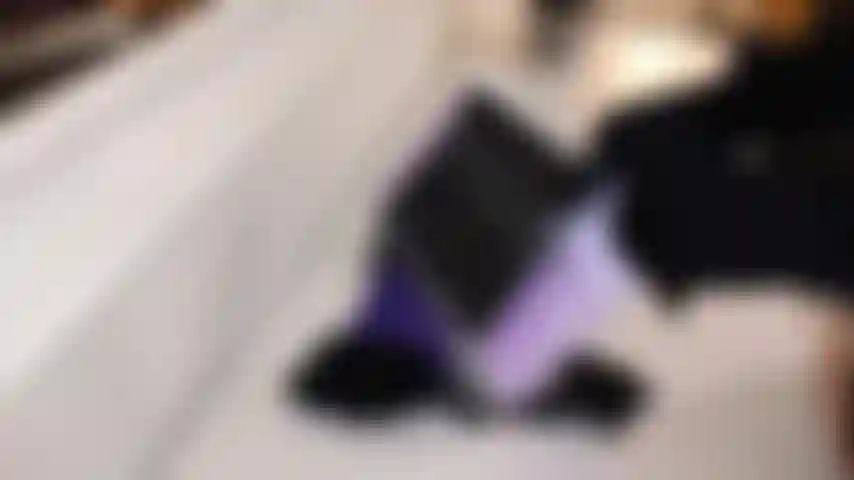 Nuove calze di nylon bicolori lilla/nere alla moda, mutandine senza cavallo e tacchi.