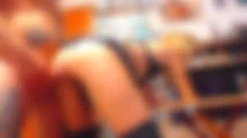 Hot fuck on  kitchen table and cumshot