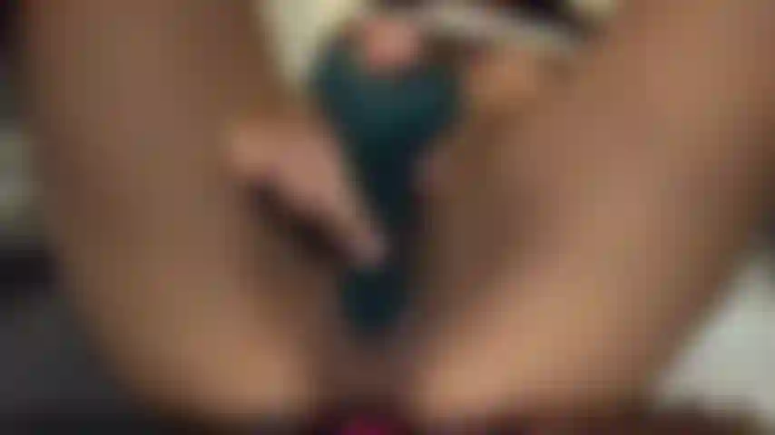 Watch me play with my toy. I can't believe it fits! It goes in so easy when I'm wet.