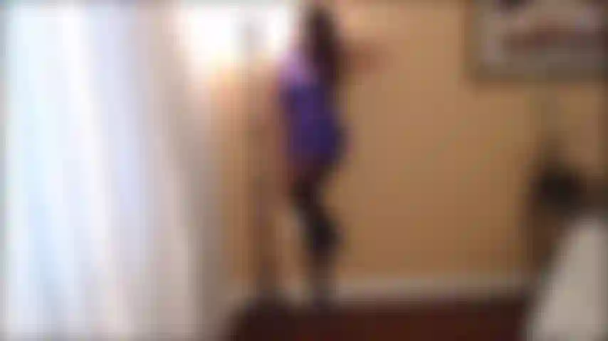 Hot Cleavage Tease in Shiny Dress & Stockings