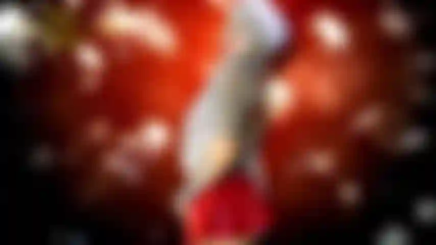 Siediti sulle ginocchia di babbo natale!