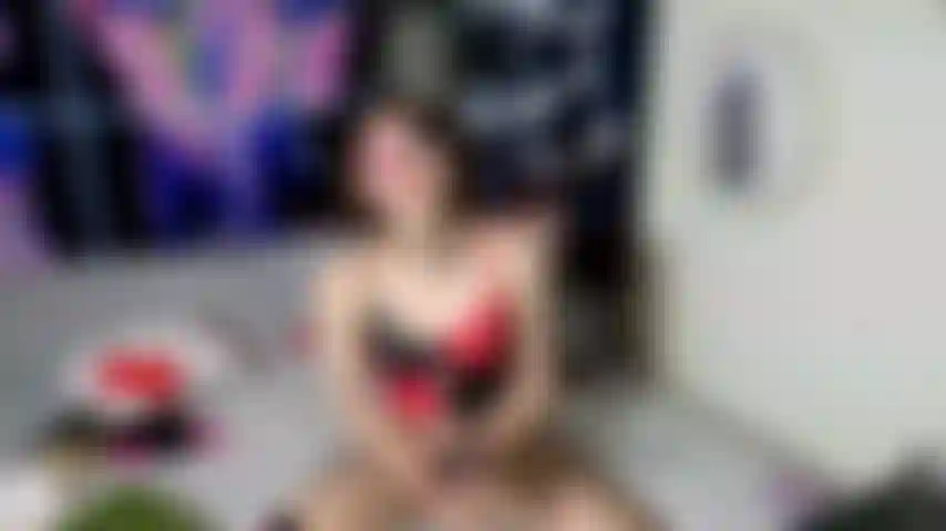 Harley Quinn riding your cock, with another one down her throat