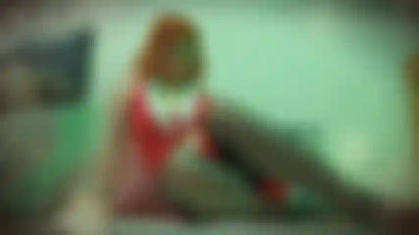 Watch as I tease my nipples through my outfit and rub my pussy through my knickers, before I pull out my tits, and pull my knickers aside. I take my pants off and have my first orgasm with them stuffed in my hungry cunt. I also play with my favourite glass dildo and wand for my second orgasm! I'm wearing my new santa outfit, black vintage style seamed stockings (no shoes), black suspenders. Merry fucking Christmas!