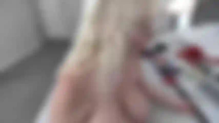 FOOTJOB WITH WHITE TOY & BACK TOE NAIL POLISH---SHOWING PUSSY---GIVING ENCOURAGMENT