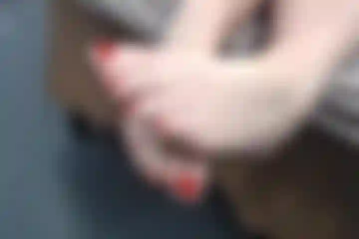 Dita rosse con un po' di incoraggiamento.