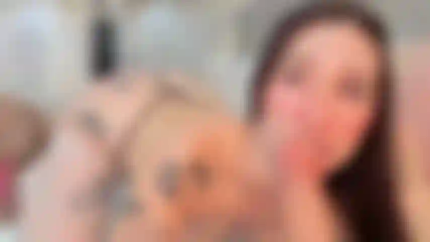 small panties and a lot of saliva on your cock