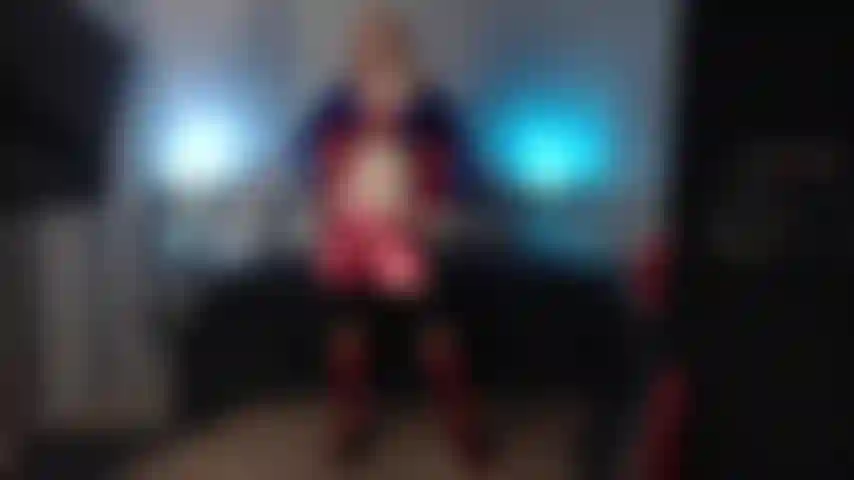 La superragazza cattiva dei supereroi in stile ragazzi.