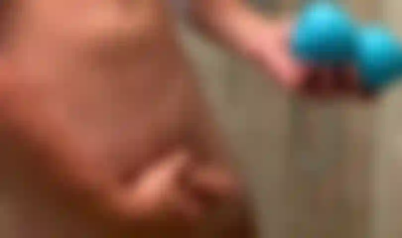 Pumping you fill in the shower with my pocket pussy